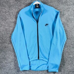 Nike Echelon Cycling Jacket Men's Medium Blue Back Pockets Vintage Made in USA